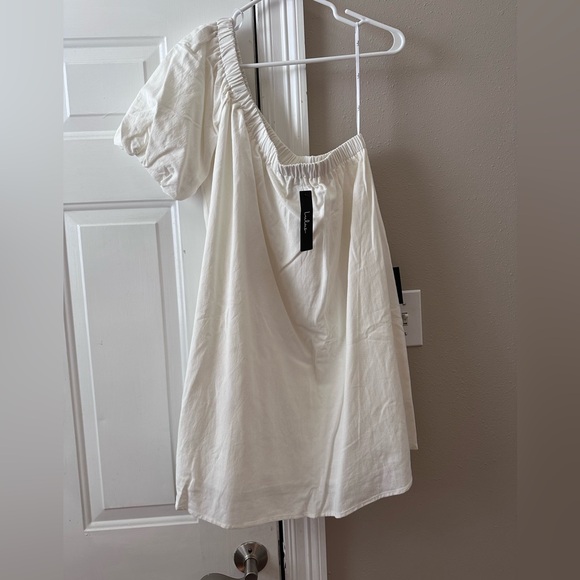 Lulus linen one shoulder dress Size XL - Picture 5 of 8